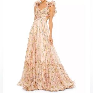 Mac Duggal Floral Gown